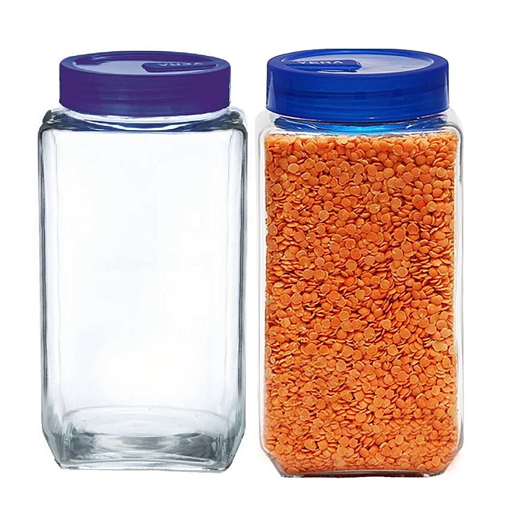 Yera Ks 1000 Glass Jars (1100 ml) - Set Of 2 - 1 Unit