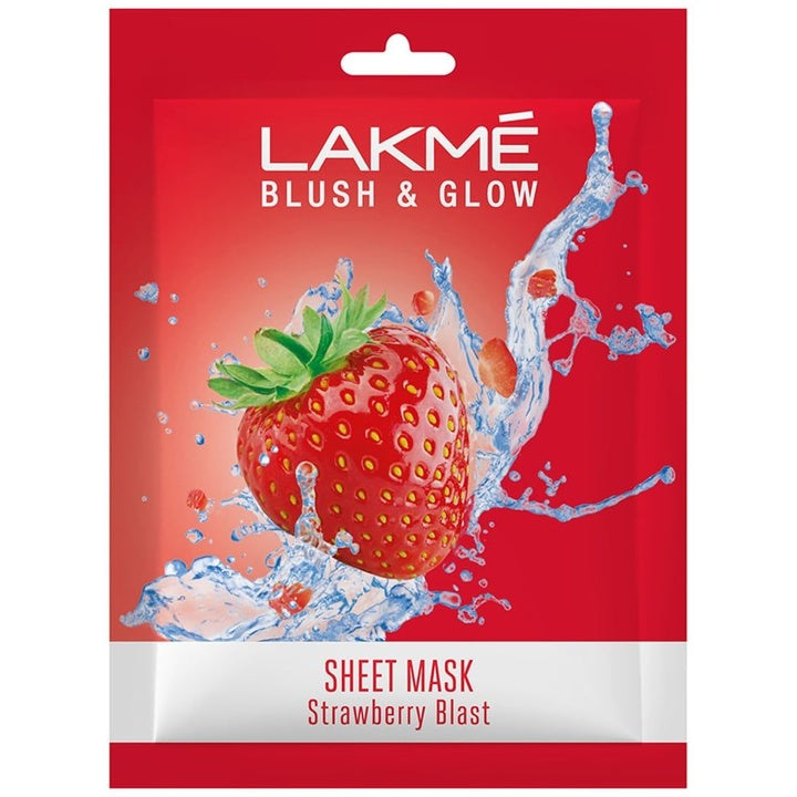 Lakme Blush & Glow Strawberry Sheet Mask 25 ml