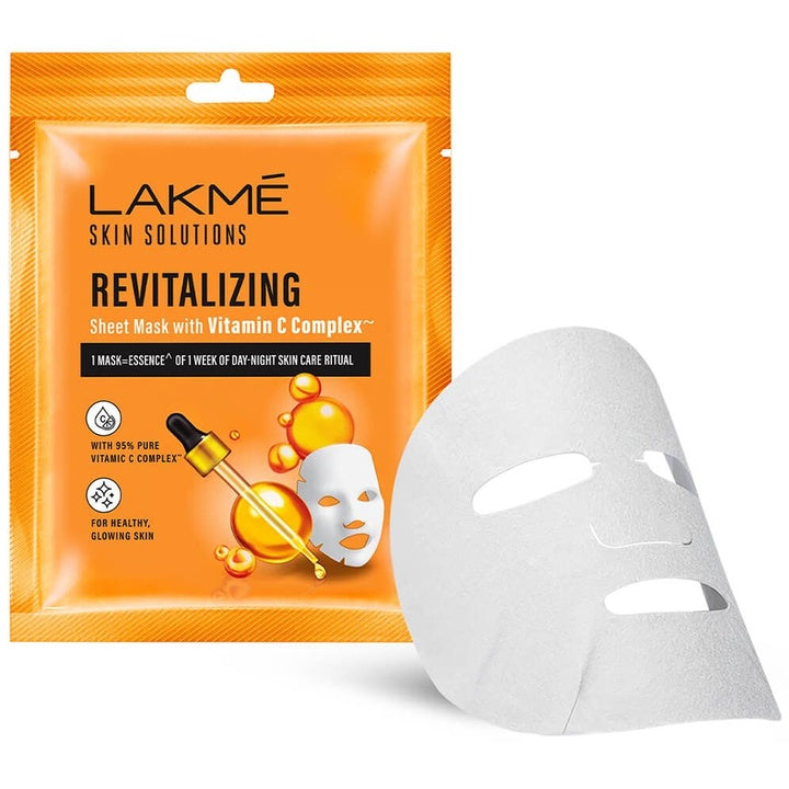 Lakme Skin Solutions Revitalizing Sheet Mask with Vitamin C Complex - 25ml