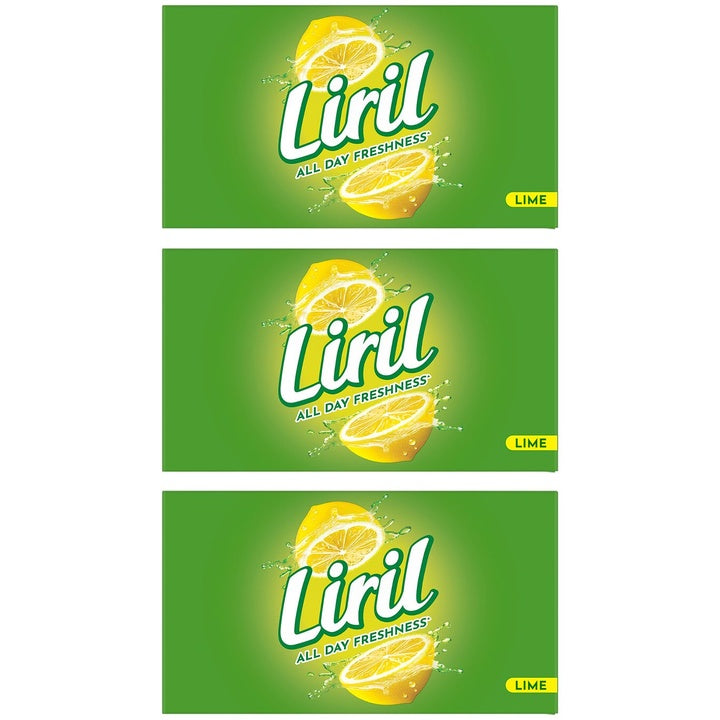 Liril Set Of 3 Lime Bathing Bar 125g Each - 6 Pcs Each Pack