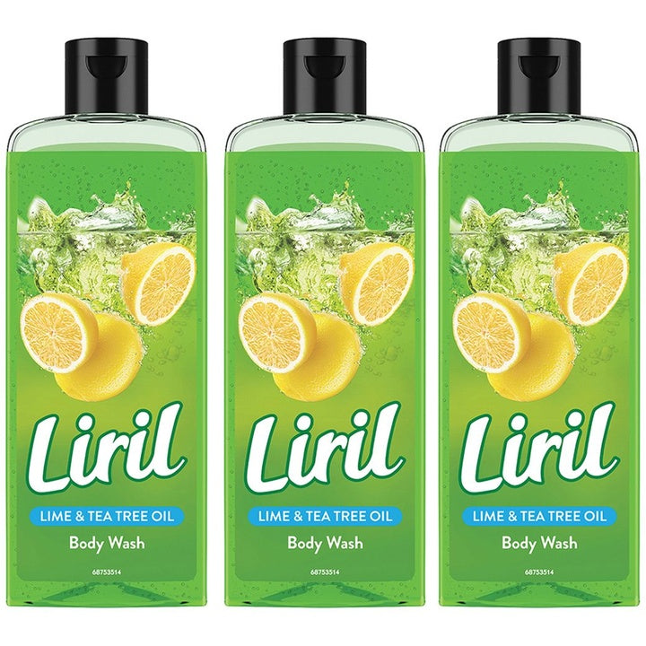 Liril Set Of 3 Lime & Tea Tree Oil Body Wash - 250ml Each