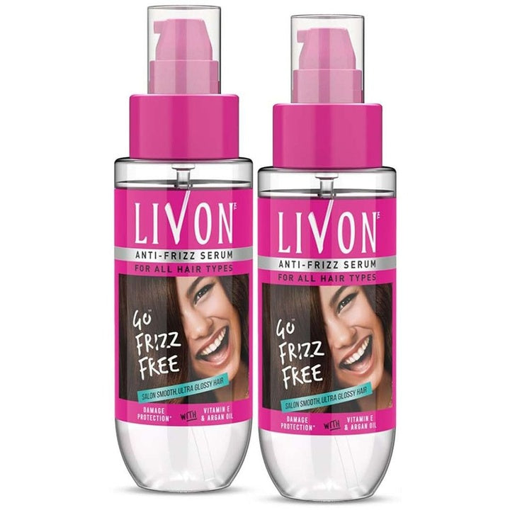 Livon 2 Pcs Hair Serum For Dry & Frizzy Hair For Shine & Damage Protection - 100ml Each