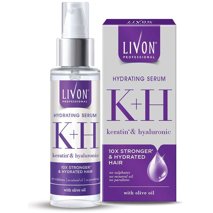 Livon Professional Keratin & Hyaluronic Hydrating Serum for Hydrated Hair - 100ml