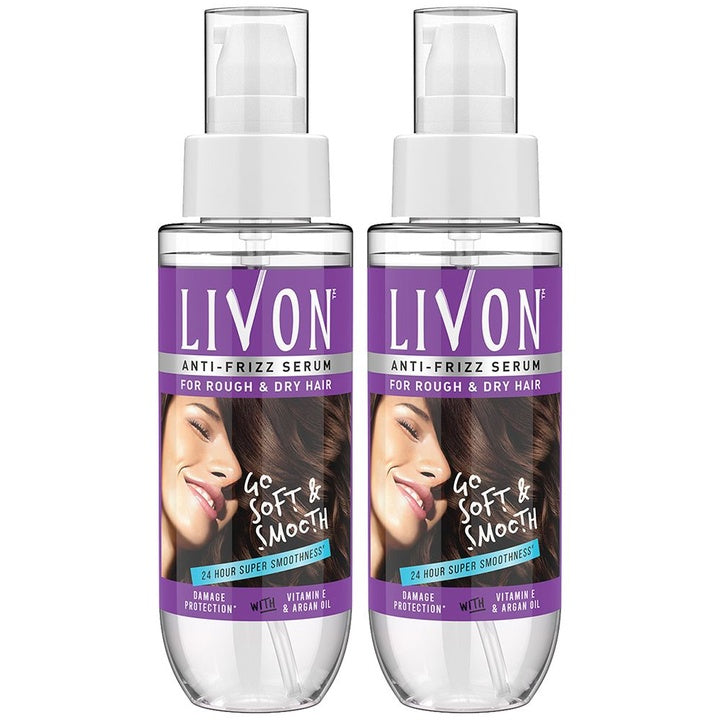 Livon Women Set of 2 Moroccan Argan Oil Serum for Dry & Unruly Hair 100 ml
