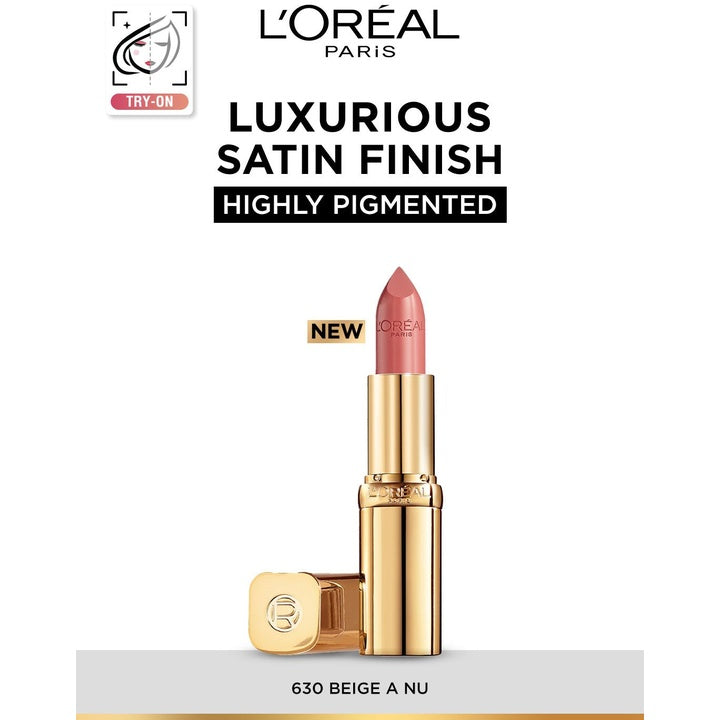 LOreal Paris Color Riche Satin Lipstick - 630 Beige A Nu