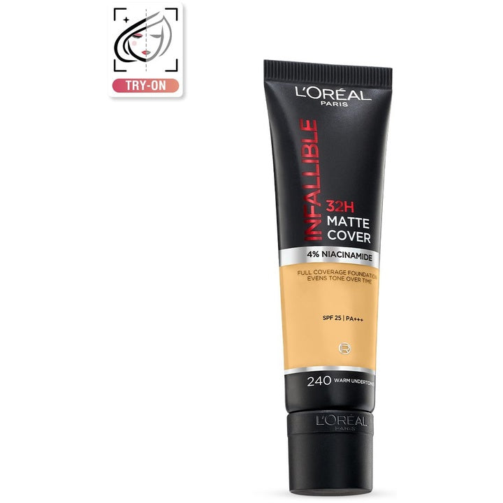 LOreal Paris Infallible 32H Matte Cover Liquid Foundation 30ml - Warm Undertone 240