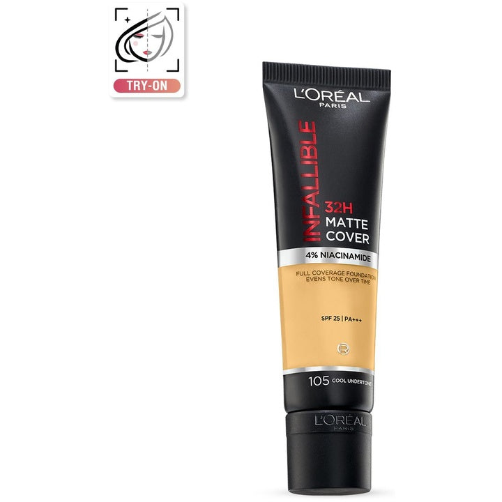 L'Oreal Paris Infallible 32H Matte Cover Liquid Foundation 30 ml - 105