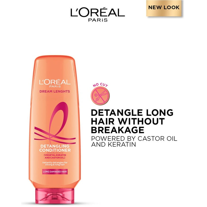 LOreal Paris Dream Lengths Detangling Conditioner with Vegetal Keratin - 175 ml