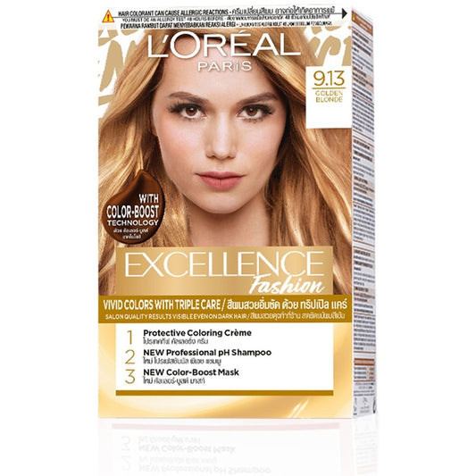 LOreal Paris Excellence Fashion Hair Color - Golden Beige Blonde