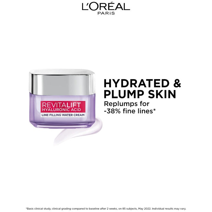 LOreal Paris Revitalift Hyaluronic Acid Line Filling Water Cream with Ceramides - 15ml