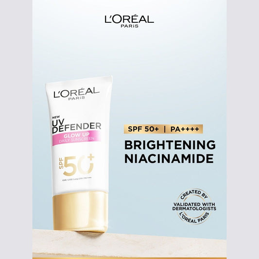 LOreal Paris UV Defender Serum Protector Bright & Clear Sunscreen SPF 50+ - 50 ml