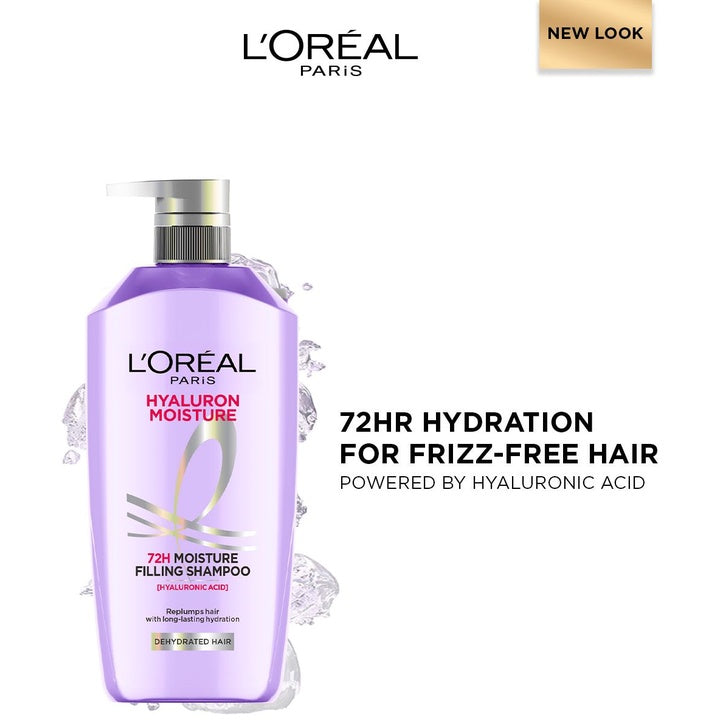 LOreal Paris Hyaluron Moisture Shampoo with Hyaluronic Acid for Dry & Dehydrated Hair - 1L