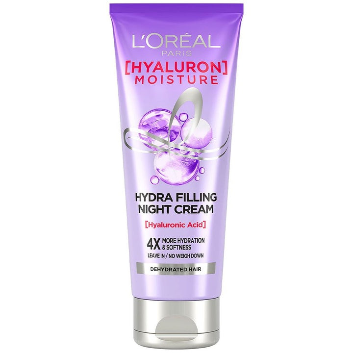 LOreal Paris Hyaluron Moisture Leave-in Night Cream with Hyaluronic Acid - 180 ml