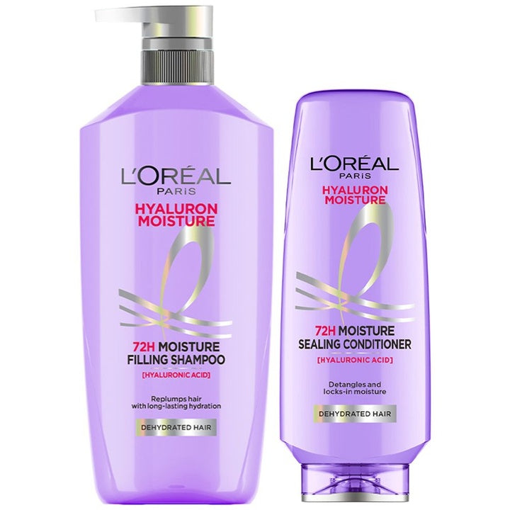 LOreal Paris Set of Hyaluron Moisture 72H Shampoo 1000 ml & Conditioner 180 ml