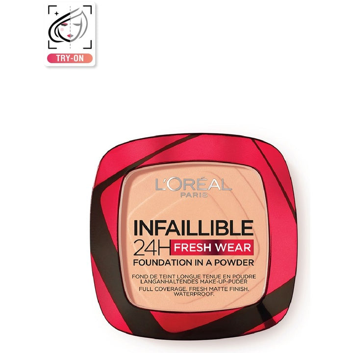 LOreal Paris Infallible 24H Fresh Wear Waterproof Powder Foundation 9 g - Golden Honey 245