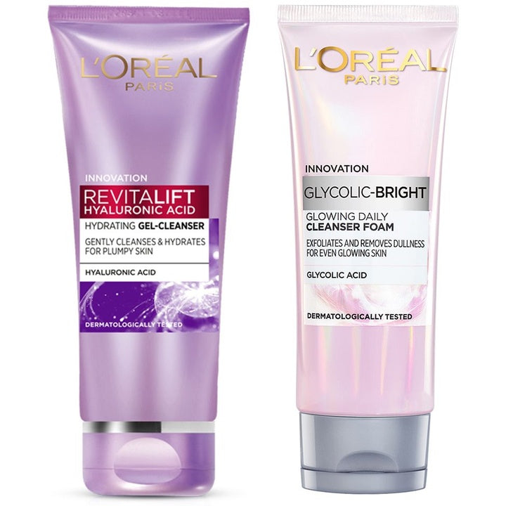 LOreal Set of Revitalift Hyaluronic Acid Gel Cleanser + Innovation Cleanser Foam