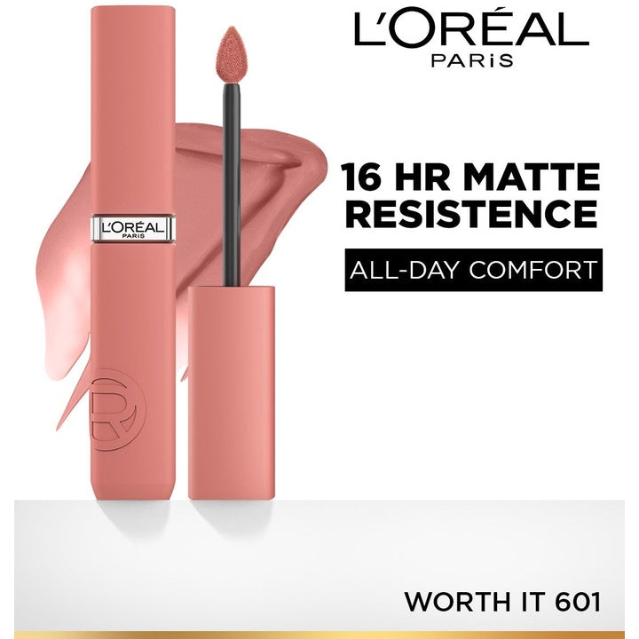 LOreal Paris Infallible Matte Resistance Liquid Lipstick 5ml - Worth It 601