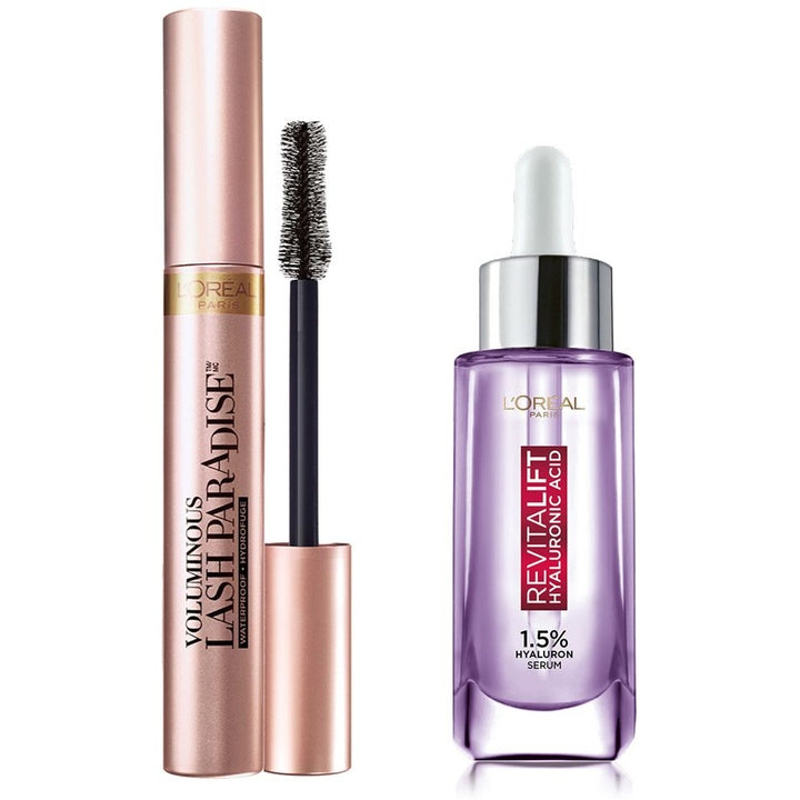 LOreal Paris Revitalift Hyaluronic Acid Serum 15ml with Voluminous Lash Paradise Mascara