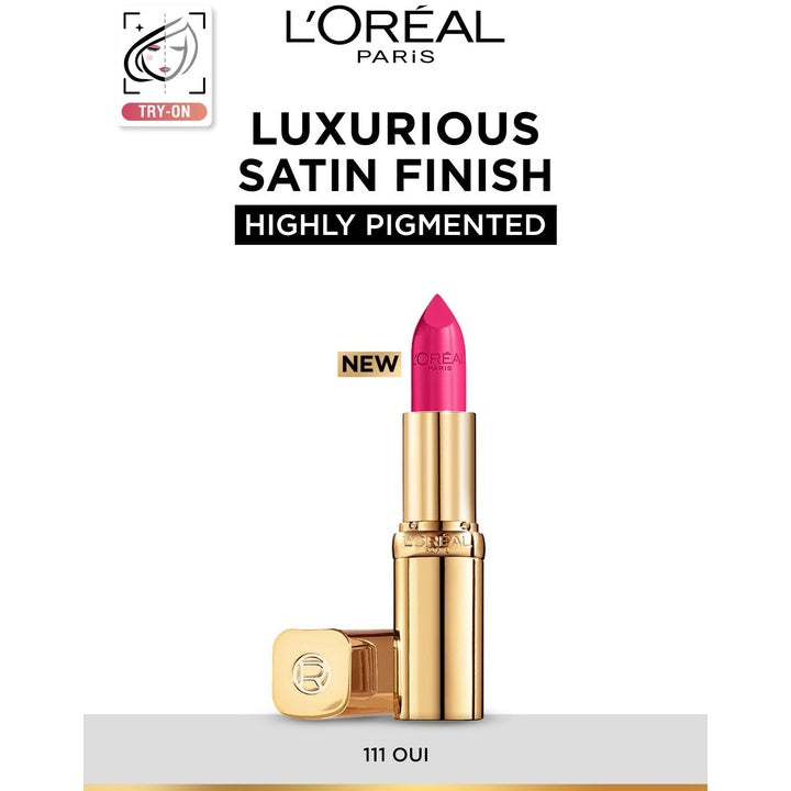 LOreal Paris Color Riche Smudge-Proof Satin Lipstick - Oui 111