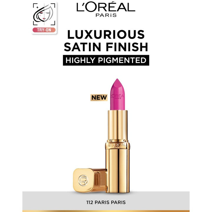 LOreal Paris Color Riche Smudge-Proof Satin Lipstick - Paris Paris 112