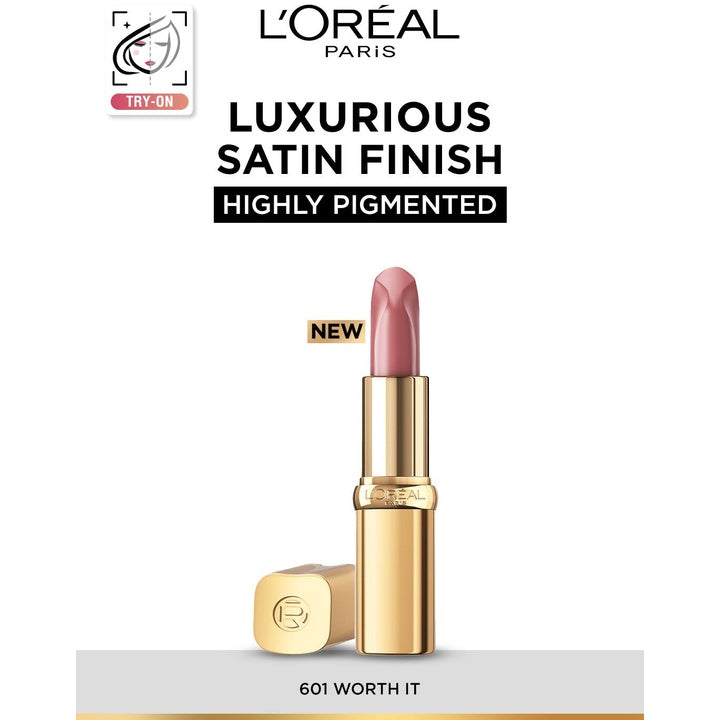 LOreal Paris Color Riche Smudge-Proof Satin Lipstick - Worth It 601
