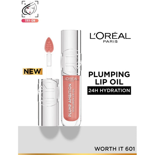 LOreal Paris Plump Ambition Hyaluron 24H Hydration Plumping Lip Oil 5 ml - Worth It 601
