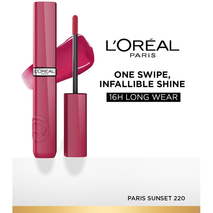 LOreal Paris Infallible Laque Resistance Longwear Liquid Lipstick 4 ml - Paris Sunset 220