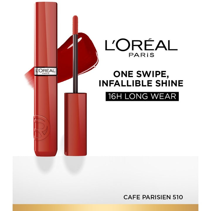 LOreal Paris Infallible Laque Resistance Longwear Liquid Lipstick 4 ml - Caf Parisien 510