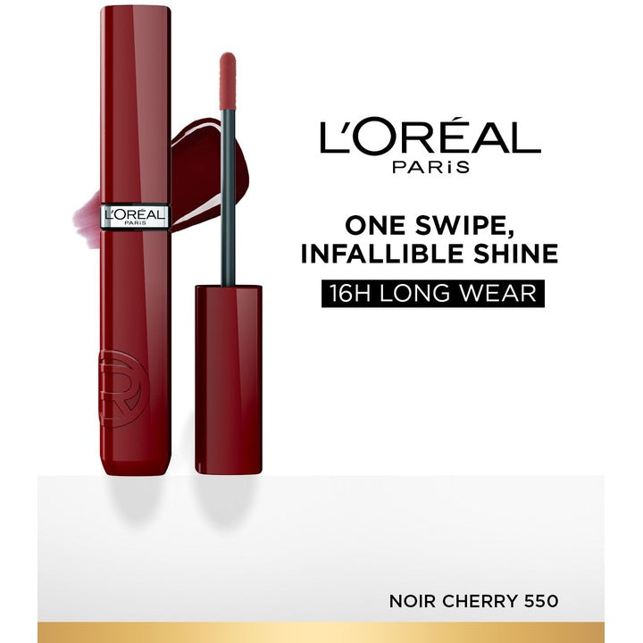 LOreal Paris Infallible Laque Resistance Longwear Liquid Lipstick 4 ml - Noir Cherry 550