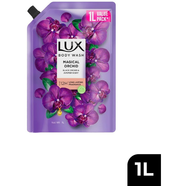 Lux Magical Black Orchid with Juniper Scent Body Wash Fragrance Refill - 1L