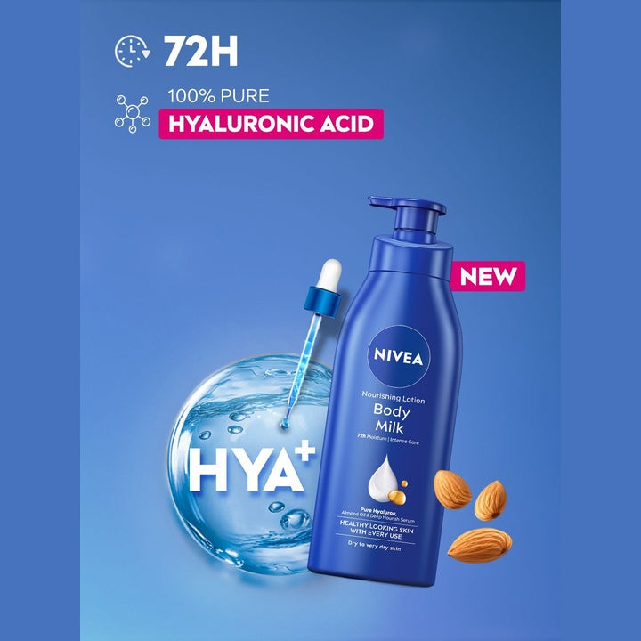 Nivea Nourishing Body Milk for Very Dry Skin with Almond Oil and Vitamin E 400 ml