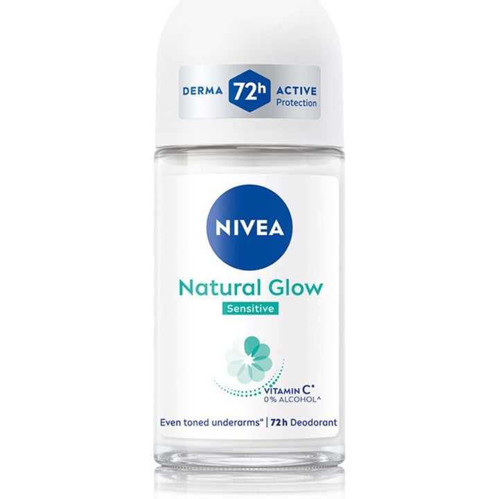 Nivea Women Natural Glow Sensitive Deo Roll On - 50 ml