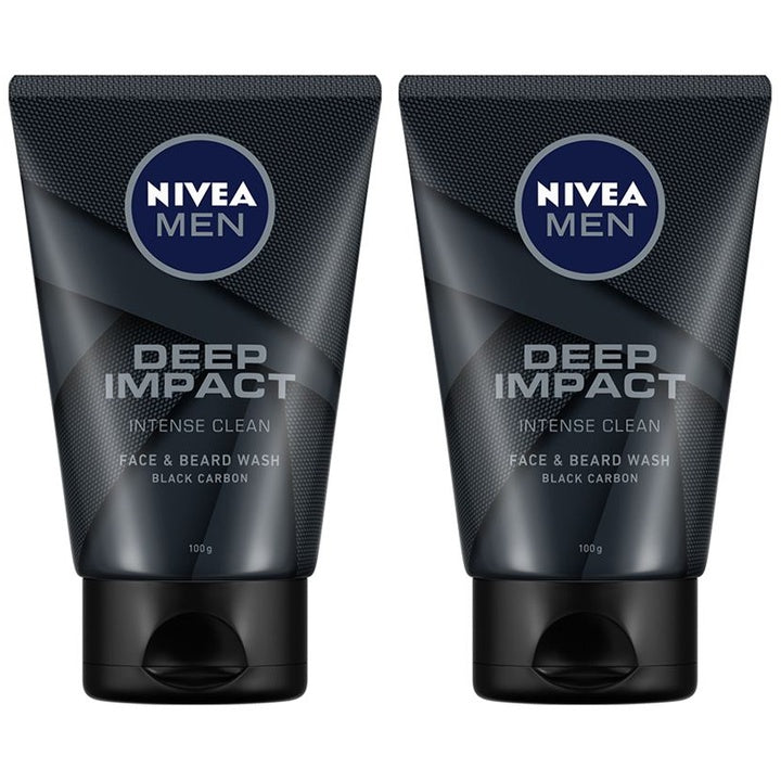 Nivea Men Pack Of 2 Deep Impact Face Wash - 100gm Each