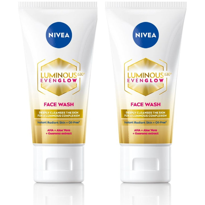 Nivea Set Of 2 Luminous Even Glow Oil Free Face Wash - 50ml Each