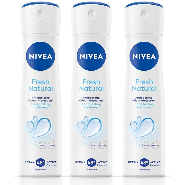 Nivea Women Set of 3 Fresh Natural 48h Deodorant - 150 ml each
