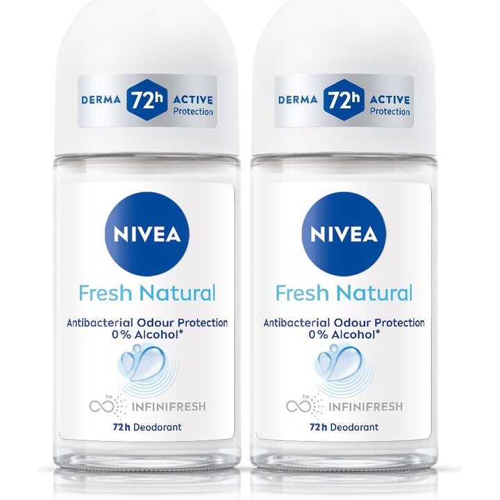 Nivea Women Set of 2 Fresh Natural Roll-On Deodorant