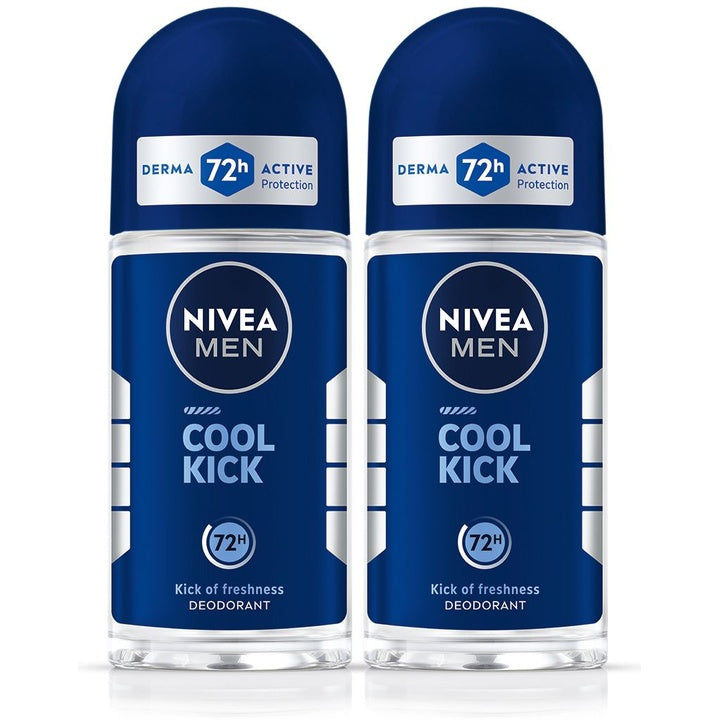 Nivea Men Set of 2 Cool Kick Roll-On Deodorant