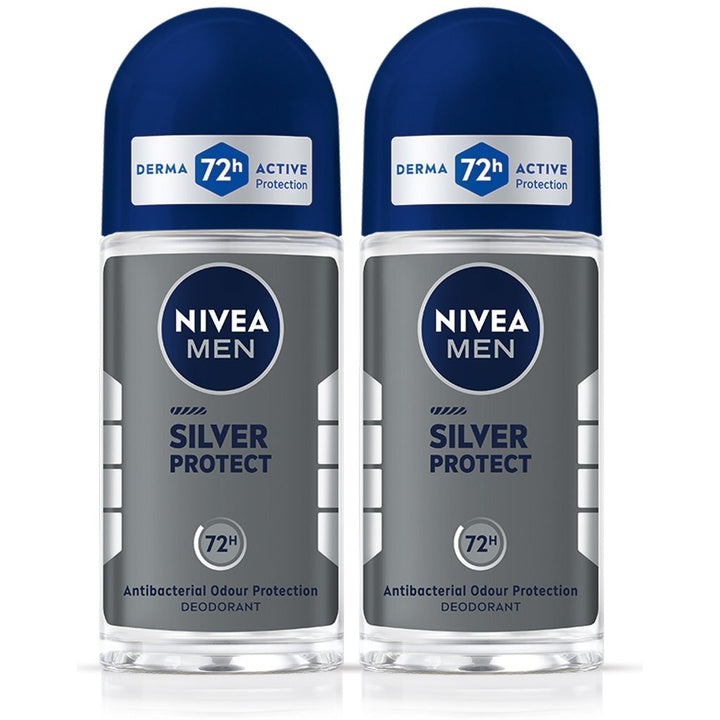 Nivea Men Set of 2 Deodorant Roll On - Silver Protect