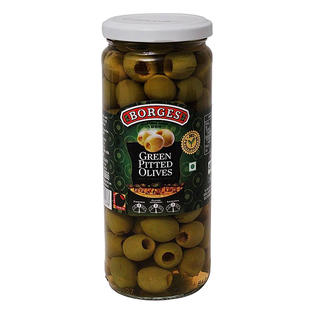 Borges Green Pitted Olives - 450 g