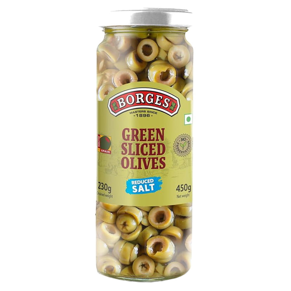 Borges Green Sliced Olives - 450 g