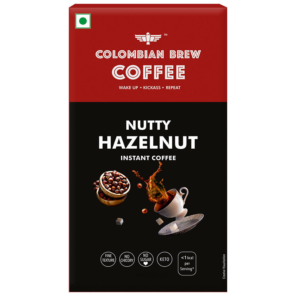 Colombian Brew Instant Coffee Nutty Hazelnut - 100 g