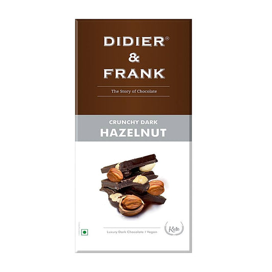 Didier & Frank Crunchy Hazelnut Dark Chocolate - 80 g