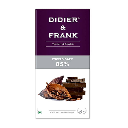 Didier & Frank Wicked Dark 85% Dark Chocolate - 80 g