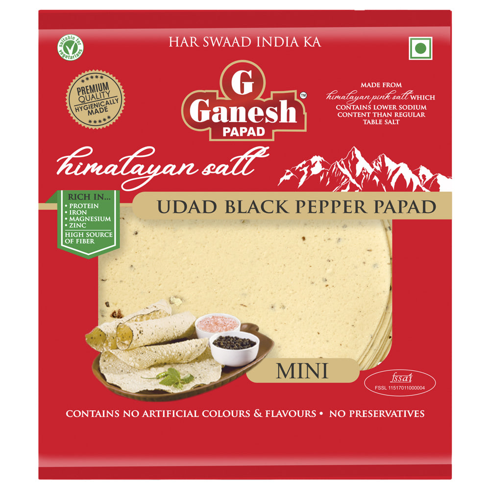 Ganesh Mini Udad Papad - 180 g