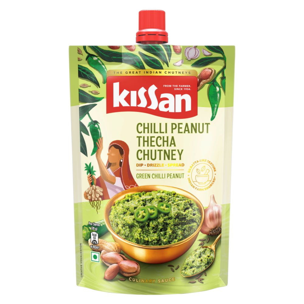 Kissan Chilli Peanut Thecha Chutney - 200 g