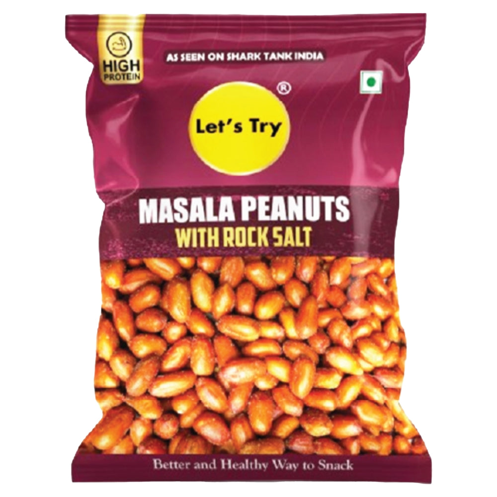 Let's Try Masala Peanuts Wt Rck Slt - 153 g