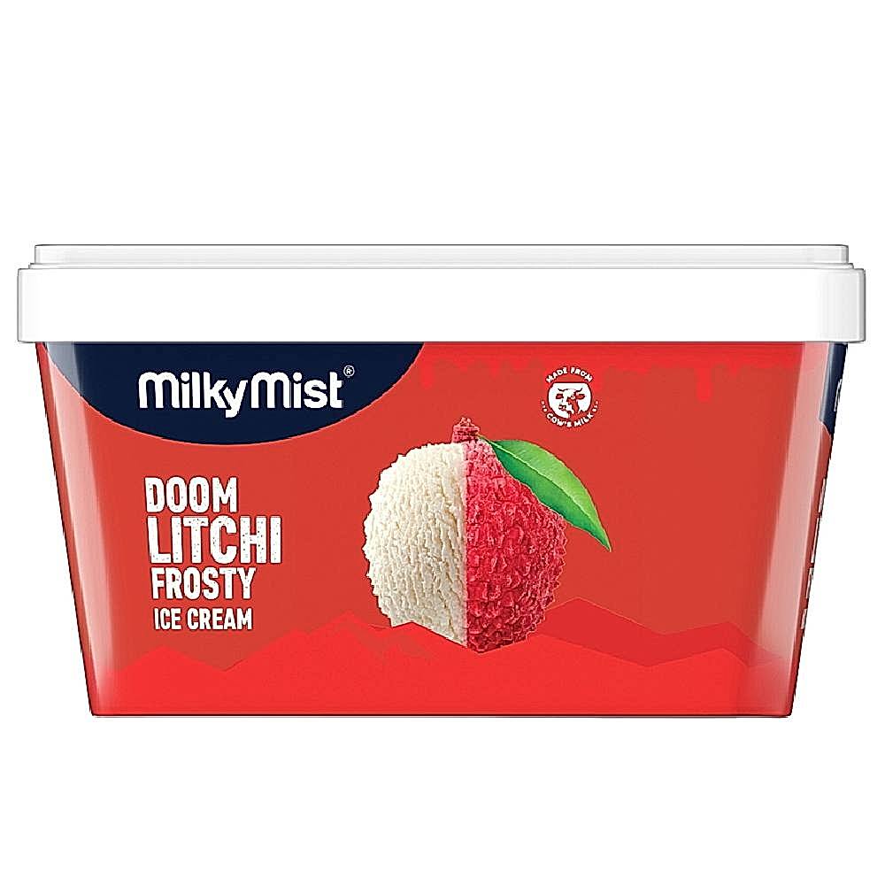 Milky Mist Doom Litchi Frosty Ice Cream Tub - 1 L
