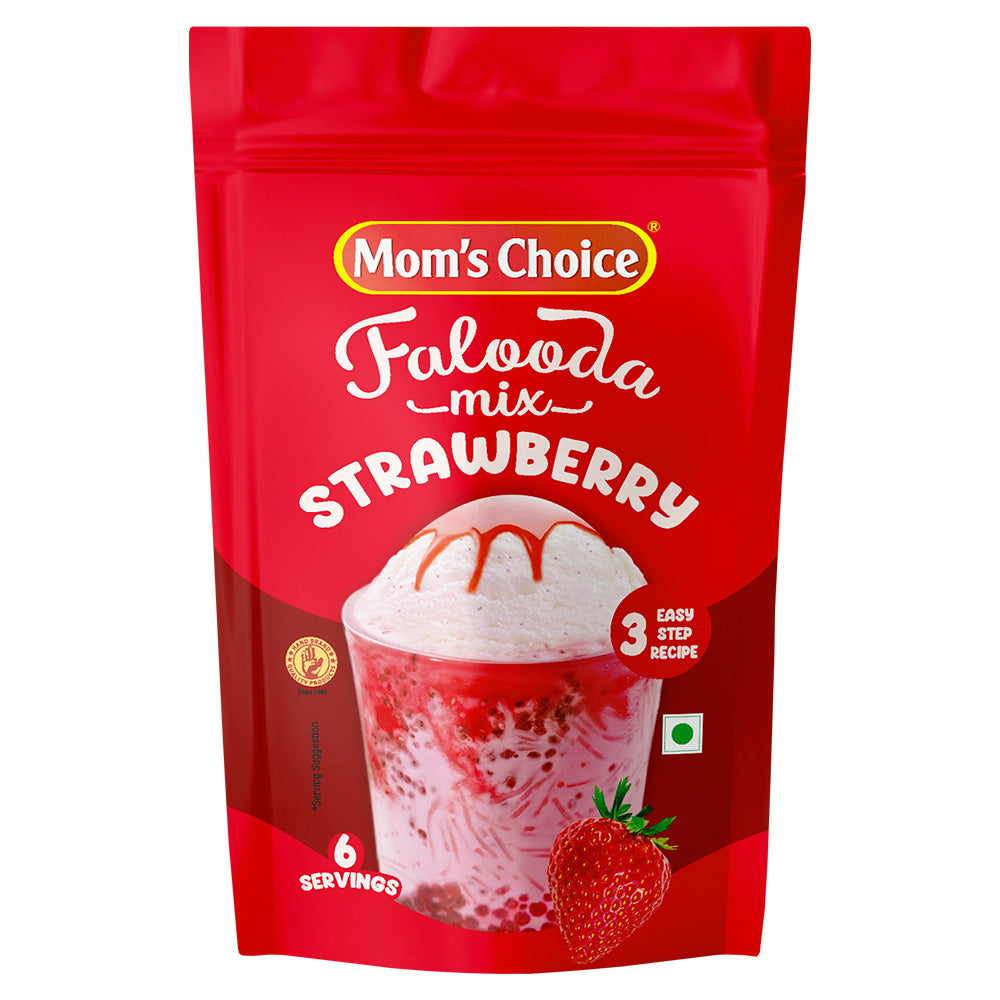 Mom's Choice Falooda Mix - Strawberry - 200 g