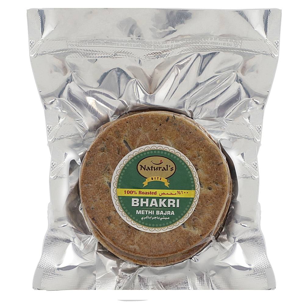 Natural's Bite Roasted Bhakri Methi Bajra - 150 g