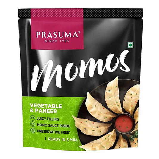 Prasuma Vegetable & Paneer Frozen Momos - 24 U